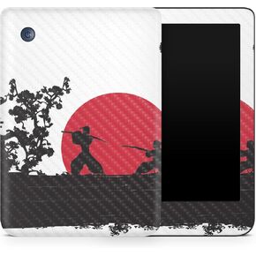 Carbon Fiber Tablet Skin Compatible with Kobo Clara 2E (2022) - Nihon Samurai - Premium 3M Vinyl Protective Wrap Decal Cover - Easy to Apply | Crafted in The USA by MightySkins