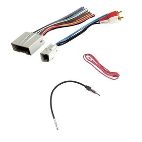 Car Stereo Wire Harness w/Sub Retention and AM/FM Radio Antenna Adapter -Made for Ford: 2009-2014 F150/F-150 (No XL w/No CD Trim Vehicles, No Factory Nav Vehicles, 13-14 No Factory Screen Vehicles)