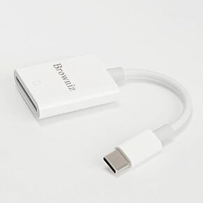 USB C SD Reader, Browniz Type C Card Reader for iPhone, MacBook, iPad, Samsung Galaxy, Laptop,Supports USB C Devices LB04