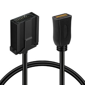 BATIGE HDMI Female to HDMI E TYPE Female Cable Car Flush Mount Cable 5ft 1.5M