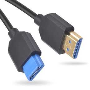 Duttek 8K Short HDMI Cable 1Feet/30, HDMI 2.1 Cable, 48Gbps Extreme Thin HDMI Male to HDMI Male Cable with 8K 60Hz Video and 3D HDR for TV/Xbox, Monitor, PC (Male to Male)
