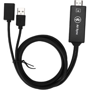 Mobile Phone to TV Cable 1080P USB , Type C to HDMI Adapter Mirror Mobile Phone Screen to TV , Projector , Monitor Adapter Cable Screen Mirroring Cable for Phone W ,Bluetooth