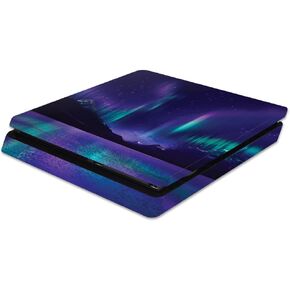 MightySkins Skin Compatible with Sony PS4 Slim Console - Aurora Borealis | Protective, Durable, and Unique Vinyl Decal wrap Cover | Easy to Apply, Remove, and Change Styles | Made in The USA