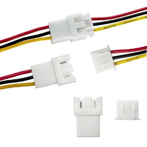 40pcs (20Pairs) JST XH 2.54mm 4Pin Mini Micro Male and Female Connection Cable Plug with Terminal Connector Wire Cable 100mm 26AWG