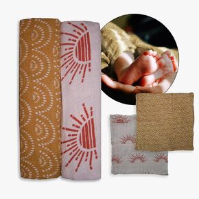 NICU Preemie Swaddle Baby Blanket - Specifically Made Extra Small for Preemies and Newborn Babies in The NICU, Gender Neutral Baby Items, Cotton & Bamboo Muslin Material, Nurse Owned Small Business