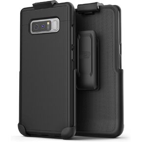 Belt Case for Galaxy, Ultra Slim Protective Hard Cover with Holster Clip for Samsung (Slimshield Series) Smooth Black (Note 8)