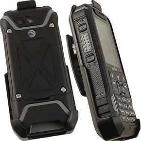 Holster for Sonim XP5, Nakedcellphone Black [Rotating/Ratchet] Belt Clip Holder Case [with Kickstand] for Sonim XP5 Phone (XP5700)