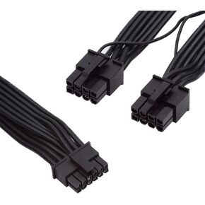 cablecc 12VHPWR ATX3.0 PCI-E 5.0 Power Modular Cable to Dual ATX 8Pin for 3080 3090TI PSU 16Pin 12+4P Graphics Card