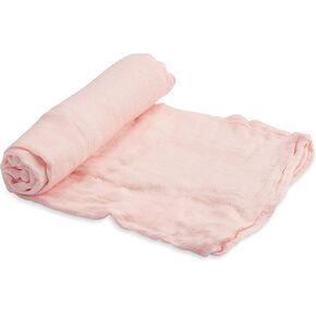 Little Unicorn – Blush Deluxe Swaddle | Single | 100% Rayon Muslin from Bamboo | Super Soft | Newborns and Infants | Large 47" x 47" | Machine Washable