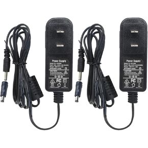 2 Packs AC To DC 12V 1.5A Power Adapter Supply Switching Plug 3.5mm x 1.35mm UL Listed FCC