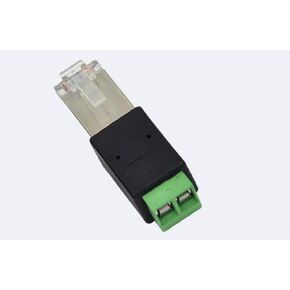 Taidacent 5 Pcs RJ45 to RS485 Converter RJ45 Terminal Adapter RJ45 to RS485 Adapter Crystal Head to Terminal (A Connects to PIN1 B Connects to PIN2)