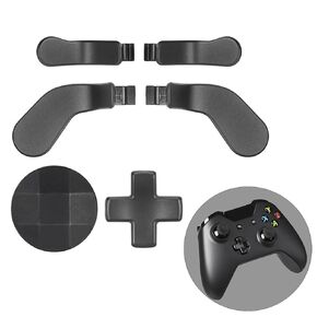 6 in 1 Elite Controller Paddles for Xbox One Elite 1 Controller Metal Paddles for Xbox One Elite Series 2 Controller Paddles with 2 D-Pad for Xbox Elite Series 2 Core Controllers (Black)