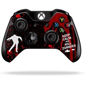 MightySkins Skin Compatible with Microsoft Xbox One or One S Controller - Kill Zombies | Protective, Durable, and Unique Vinyl wrap Cover | Easy to Apply, Remove, and Change Styles | Made in The USA