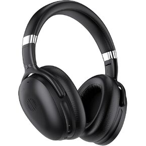 Hybrid Active Noise Canceling Headphones Bluetooth Headphones Over Ear headphones Wireless Headphones noise Cancelling with Travel Case, Protein Earpads, HiFi Audio, 30H Playtime, Black