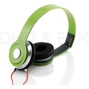 HeadGear 3.5mm Foldable Headphone Headset for Dj Headphone Mp3 M Pc Tablet Music Video and All Other Music Playersp (Green)