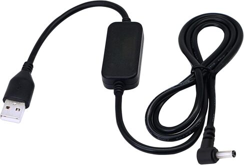 SinLoon 3.28ft USB 5V إلى DC 12V محول كابل الطاقة محول الجهد الكهربي، للكاميرا/الكمبيوتر اللوحي/مكبرات صوت بلوتوث والمزيد من الأجهزة 5 فولت. (3.5 × 1.35 مم) in Saudi Arabia