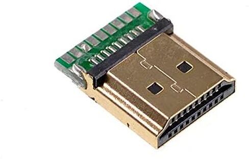 10pcs Gold Plated HDMI Type A Male Plug Connector with PCB Board Version 1.6 19PIN in Saudi Arabia