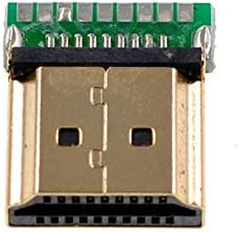 10pcs Gold Plated HDMI Type A Male Plug Connector with PCB Board Version 1.6 19PIN in Saudi Arabia