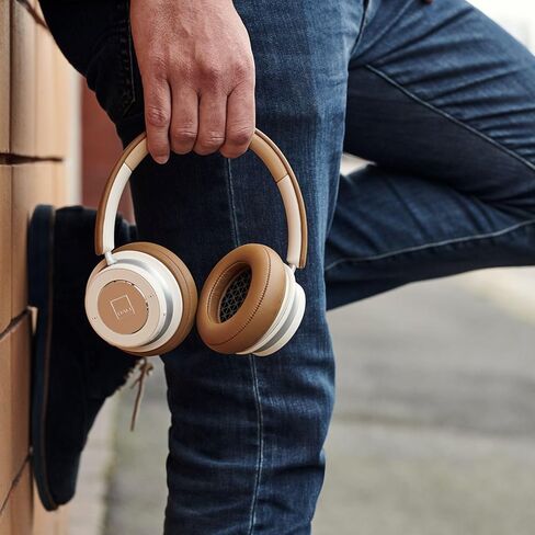 DALI IO-4 Wireless Over-Ear Headphones - Hi-Fi Audio, 60Hr Battery, Bluetooth, Built-in Microphone (Caramel White) in Saudi Arabia
