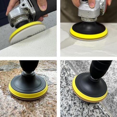 11 Packs 6 Inch Diamond Polishing Pads with 5/8"-11 Backer Pad 9 PCS Wet/Dry Polish Pad Kit for Drill Grinder Polisher 50-10000 Grit Pads for Marble Tile Quartz Granite Concrete Countertop in Kuwait