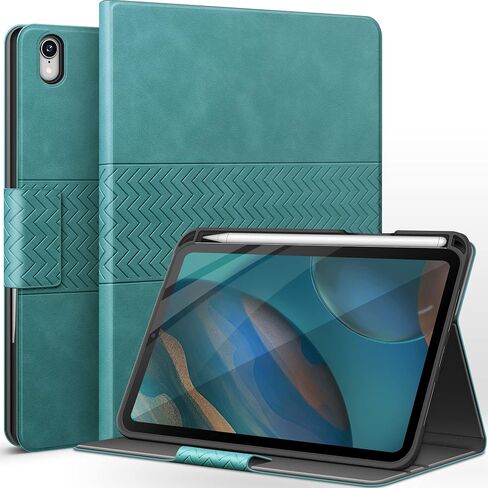 حافظة auaua لجهاز iPad Mini 6 2021 (الجيل السادس 8.3 بوصة) مع حامل قلم رصاص، نوم/تنبيه تلقائي، جلد PU، غطاء قابل للطي (أخضر) in Kuwait