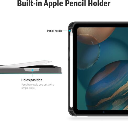 حافظة auaua لجهاز iPad Mini 6 2021 (الجيل السادس 8.3 بوصة) مع حامل قلم رصاص، نوم/تنبيه تلقائي، جلد PU، غطاء قابل للطي (أخضر) in Kuwait