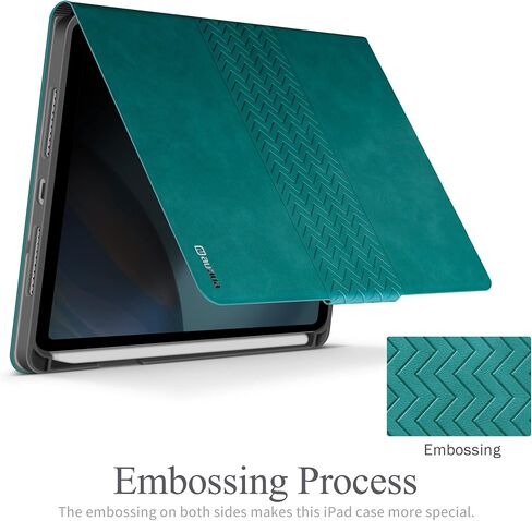 حافظة auaua لجهاز iPad Mini 6 2021 (الجيل السادس 8.3 بوصة) مع حامل قلم رصاص، نوم/تنبيه تلقائي، جلد PU، غطاء قابل للطي (أخضر) in Kuwait