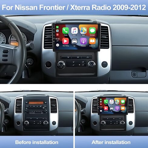 [2+64G] Android 13 Car Stereo for Nissan Frontier/Xterra Radio 2009-2012 with Wireless Carplay&Android Auto,9 Inch Touchscreen Car Radio with Mirror Link Bluetooth FM/RDS WiFi GPS SWC+Backup Camera in Saudi Arabia