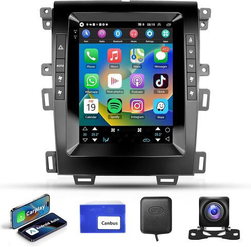 راديو سيارة 2G 64G 9.7 بوصة لسيارة Ford Edge 2013-2015، Rimoody Android 13 Car Stereo Wireless Carplay Android Auto Touch Screen GPS Navigation Bluetooth FM/RDS HiFi WiFi + AHD كاميرا احتياطية in Saudi Arabia