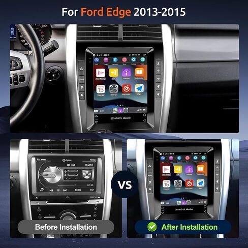 راديو سيارة 2G 64G 9.7 بوصة لسيارة Ford Edge 2013-2015، Rimoody Android 13 Car Stereo Wireless Carplay Android Auto Touch Screen GPS Navigation Bluetooth FM/RDS HiFi WiFi + AHD كاميرا احتياطية in Saudi Arabia