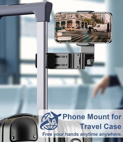 Airplane Travel Essentials Phone Holder, Universal Handsfree Phone Mount with Multi-Directional 360 Degree Rotation, Travel Must Haves Accessories Phone Holder for Flying, Table or Outdoor in Kuwait
