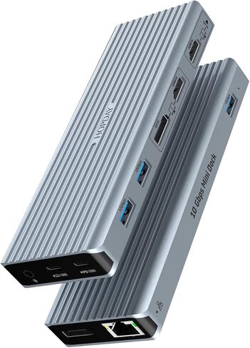 11 Ports USB C Docking Station, USB C Hub Triple Display, Multiport Dock with 4K HDMI/DP, 10 Gbps USB 3.1, PD 100W, 3.5mm Audio, Ethernet, Ideal for Type C Devices in Saudi Arabia