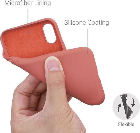 kwmobile Case Compatible with Apple iPhone X Case - Slim Protective TPU Silicone Phone Cover - Orchid Purple in Saudi Arabia