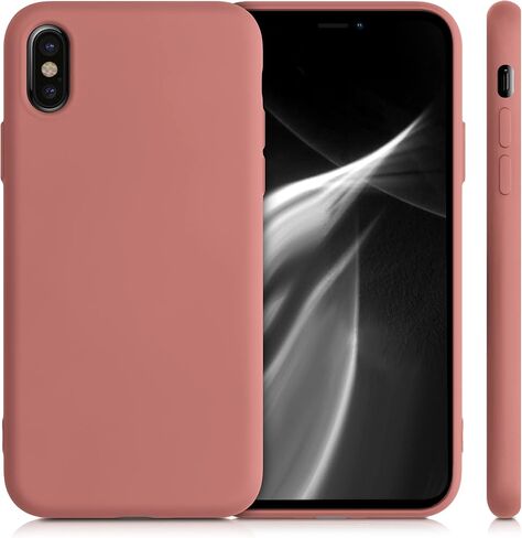 kwmobile Case Compatible with Apple iPhone X Case - Slim Protective TPU Silicone Phone Cover - Orchid Purple in Saudi Arabia