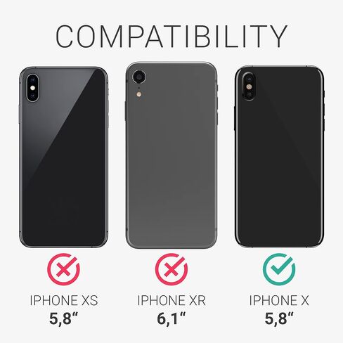 kwmobile Case Compatible with Apple iPhone X Case - Slim Protective TPU Silicone Phone Cover - Orchid Purple in Saudi Arabia