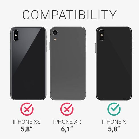kwmobile Case Compatible with Apple iPhone X Case - Slim Protective TPU Silicone Phone Cover - Orchid Purple in Saudi Arabia