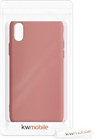 kwmobile Case Compatible with Apple iPhone X Case - Slim Protective TPU Silicone Phone Cover - Orchid Purple in Saudi Arabia