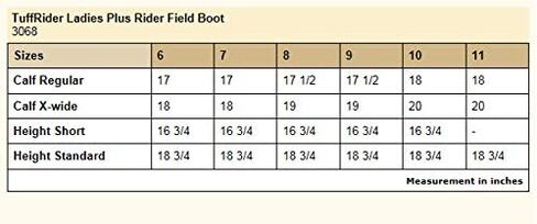 TuffRider Ladies Plus Rider Field Boot 8 Regular in Saudi Arabia