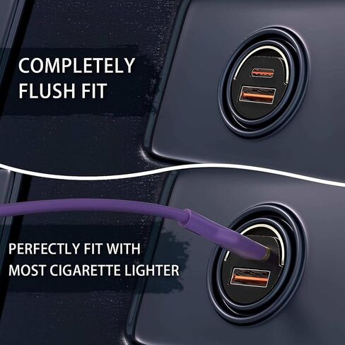 شاحن سيارة USB C بقدرة 38 وات لهاتف iPhone 15، شاحن سيارة سريع، شاحن ولاعة سجائر صغير USB C لهاتف iPhone 15/15 Pro Max in Saudi Arabia