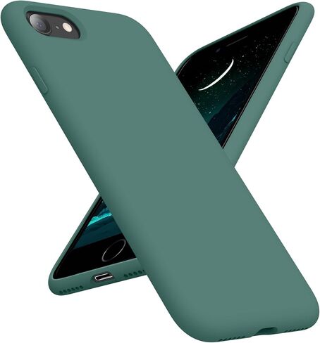 OTOFLY iPhone SE Case,iPhone 8 Case,Ultra Slim Fit Phone Cases Liquid Silicone Cover with Full Body Soft Bumper Protection Anti-Scratch Shockproof Case Compatible with iPhone SE/8/7 4.7" (Baby Blue) in Saudi Arabia