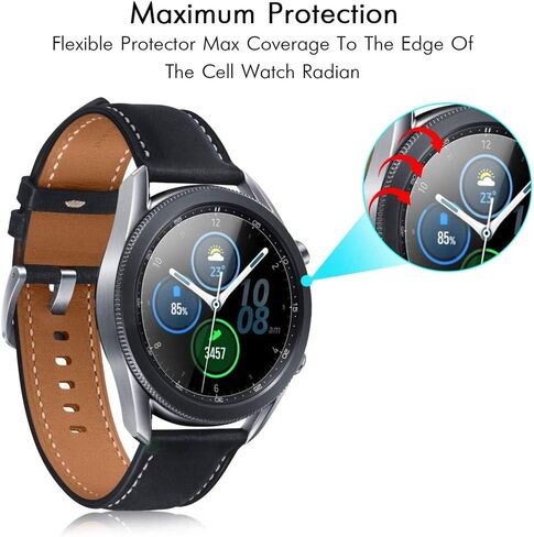 واقي شاشة VIESUP لساعة Samsung Galaxy Watch3 (45 مم)، صلابة 9H 2.5D زجاج مقسى عالي الوضوح مضاد للخدش لساعة Galaxy Watch 3 (45 مم) in Saudi Arabia