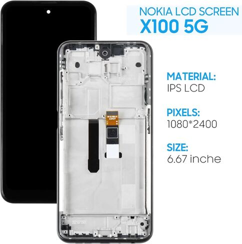 استبدال الشاشة لنوكيا X100 5G TA-1399 6.67 "شاشة LCD تعمل باللمس محول الأرقام الجمعية مع الأدوات in Kuwait