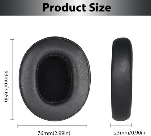 وسائد أذن بديلة من Adhiper Crusher Evo/ANC، وسادات أذن لسماعات Skullcandy Crusher اللاسلكية/Crusher ANC/Crusher Evo/Crusher 360 & Hesh ANC/Hesh Evo/Hesh 3 وسماعات Venue ANC (أسود) in Saudi Arabia
