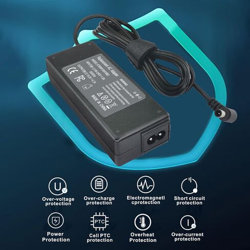 90 واط فايو شاحن سوني فايو PCG-61611L VGP-AC19V48 VGP-AC19V10 PCG-71311L PCG-71312L PCG-71314L PCG-71316L PCG-71318L PCG-7192L PCG-71913L VGP-AC19V19 PCG-7184L PCG-911 11 لتر 19.5 فولت in Kuwait