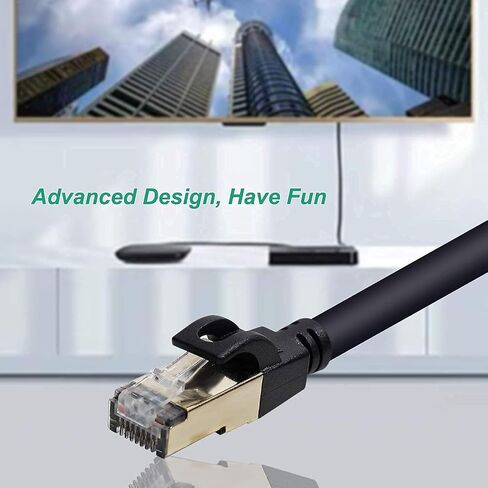 كابل BENFEI RJ45، كابل إيثرنت Cat-6 متوافق مع PS4، وXbox One، والتلفزيون الذكي، والمحول، وجهاز التوجيه، ولوحة التصحيح (16.5FT) in Saudi Arabia