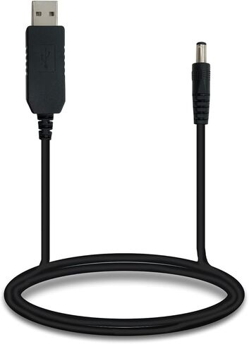 محول كابل إعداد PDEEY 5 فولت إلى 12 فولت، أسطوانة USB DC 5.5 × 2.1 مم، سلك طاقة 3 أقدام in Saudi Arabia