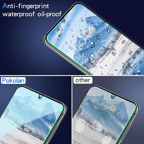 واقي شاشة Pokolan لهاتف Samsung Galaxy S23 5G [3 عبوات] زجاج مقسى، [يدعم قارئ بصمات الأصابع]، صلابة 9H، سهل التركيب in Kuwait