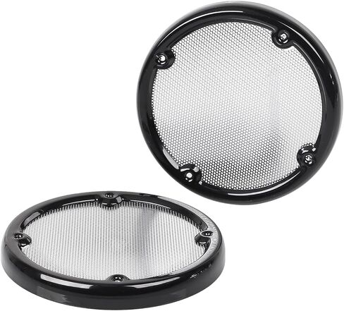 Black Tour Pak Speaker Trim w/Chrome Mesh Speaker Grills Fit For Harley Electra Glide Ultra Limited FLHTK Road Glide 1996-2013 in Saudi Arabia