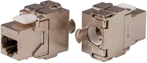 Monoprice Cat6A RJ-45 Keystone - FTP، بدون أدوات، 180 درجة، مصبوب، محمي - سلسلة Entegrade in Kuwait