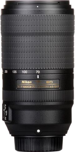 Nikon - AF-P NIKKOR 70-300mm f/4.5-5.6E ED VR Telephoto Zoom Lens for F-Mount Cameras (20068) + Filter Kit + Cap Keeper + Cleaning Kit in Saudi Arabia